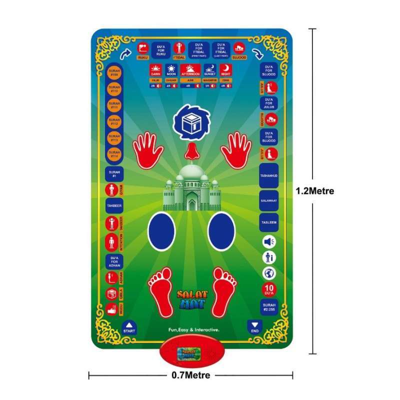 Educational Interactive Prayer Mat, Salah Mat